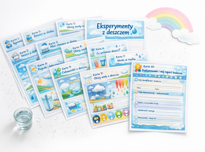 Karty pracy „Eksperymenty z deszczem”