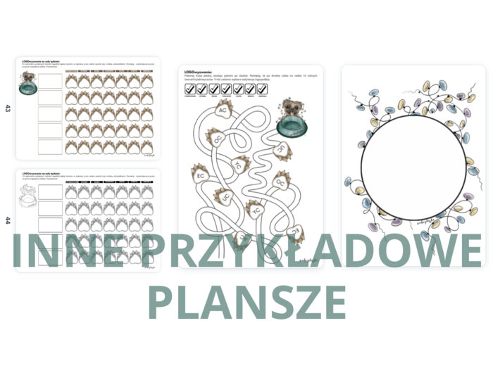 Bardzo głodny mops. Paczka logopedyczna: szereg szumiący i syczący