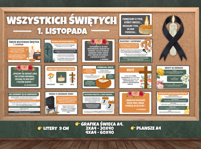 WSZYSTKICH ŚWIĘTYCH - 1 LISTOPADA - Gazetka edukacyjna