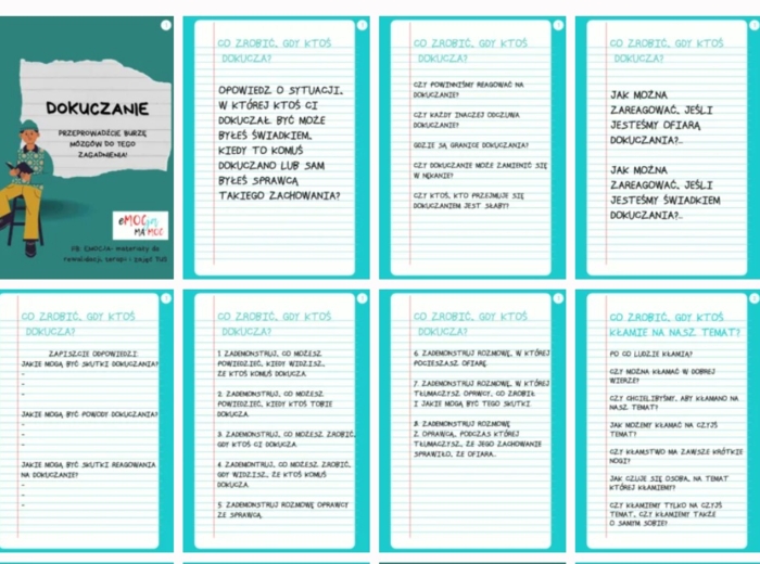 CO ZROBIĆ GDY- KARTY DLA DZIECI I MŁODZIEŻY