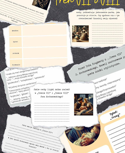 Od wersetu do emocji- stacje zadaniowe do ,,Trenu VII" i ,,Trenu VIII" J. Kochanowskiego