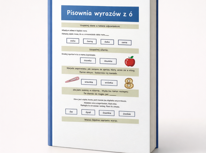 PISOWNIA WYRAZÓW Z "Ó" [Karta pracy, sprawdzian}