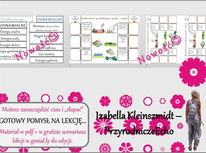 Pomysł na lekcję/karta pracy/stacje zadaniowe/notatki/ materiał do lekcji do tematu „Energetyka w Europie” w pdf. W gratisie niekomercyjny scenariusz lekcji/pomysł na lekcję w programie genial.ly do edycji. Geografia 6. Dział „Gospodarka Europy”.