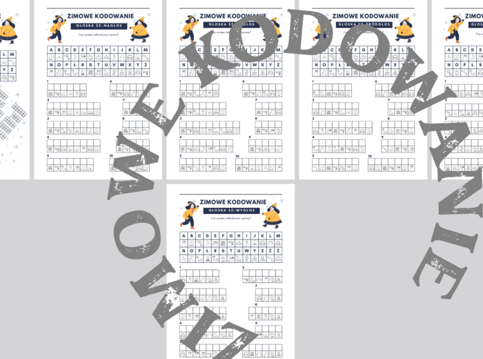 Logopedia - Zimowe kodowanie utrwalające głoski szumiące