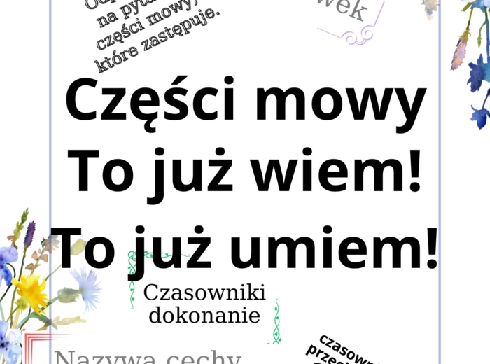 Części mowy - to już wiem, to już umiem!