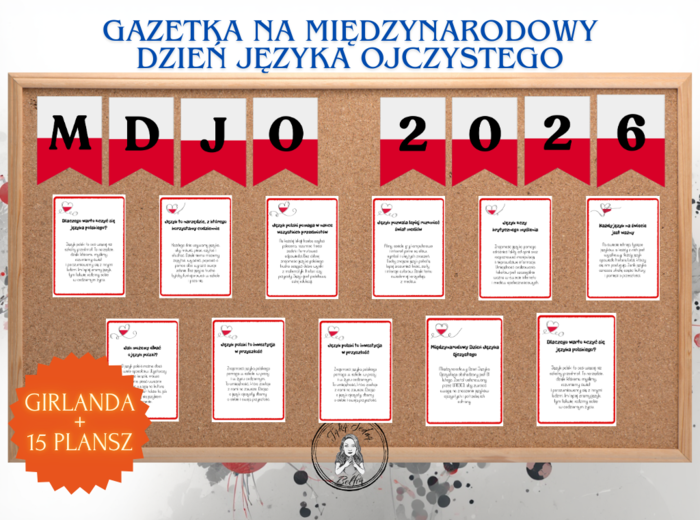 Międzynarodowy Dzień Języka Ojczystego — gazetka + girlanda (MDJO)