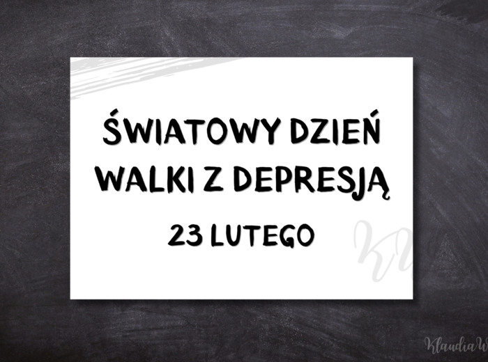 Światowy Dzień Walki z Depresją – gazetka szkolna