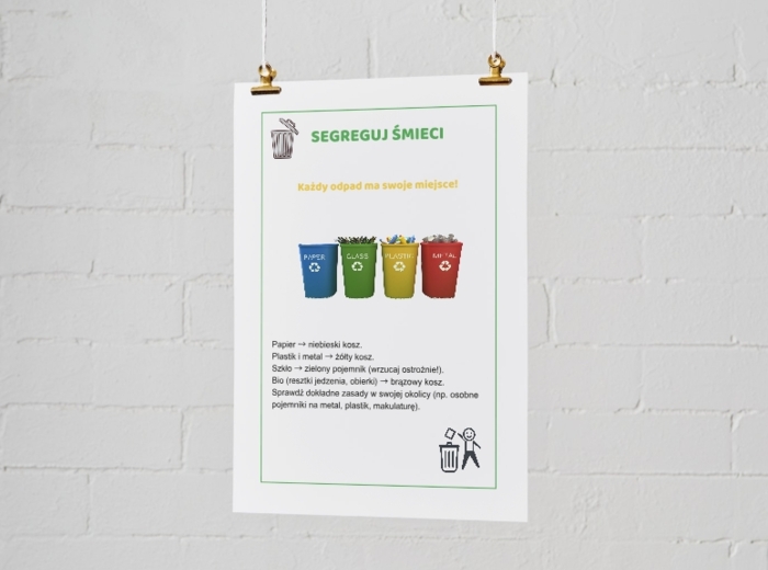 Proste plakaty z zasadami dbania o środowisko. Zasady "małego ekologa".