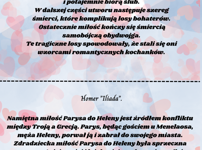 Literackie walentynki - wersja błękitna.