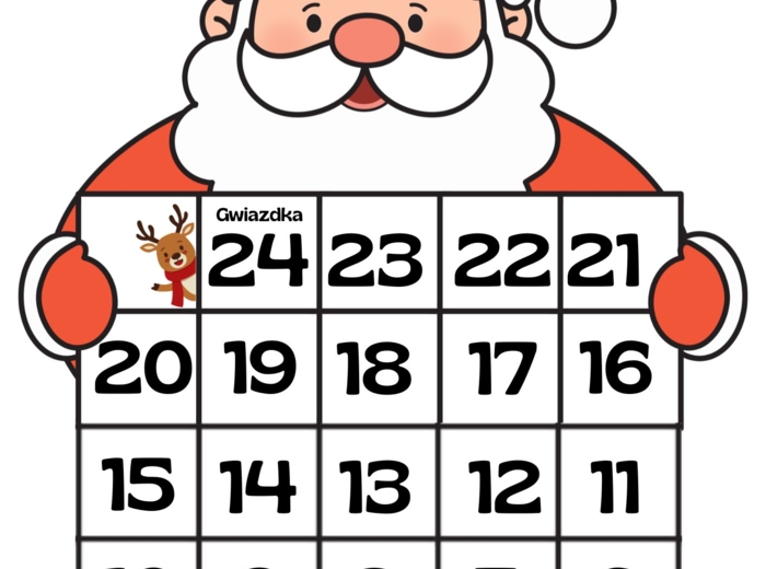 KALENDARZ ADWENTOWY - BRODA MIKOŁAJA