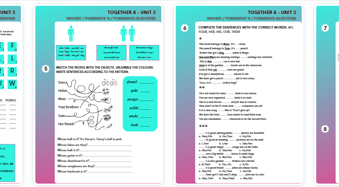 Together klas 4 Unit 3 - materiały dodatkowe do języka angielskiego
