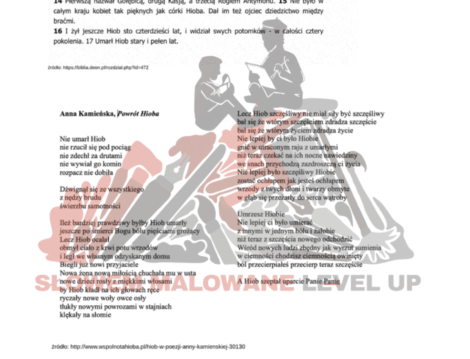 Starożytność - testy powtórzeniowe dla maturzystów z języka polskiego