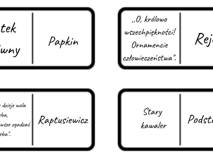 Zemsta, A. Fredro - domino