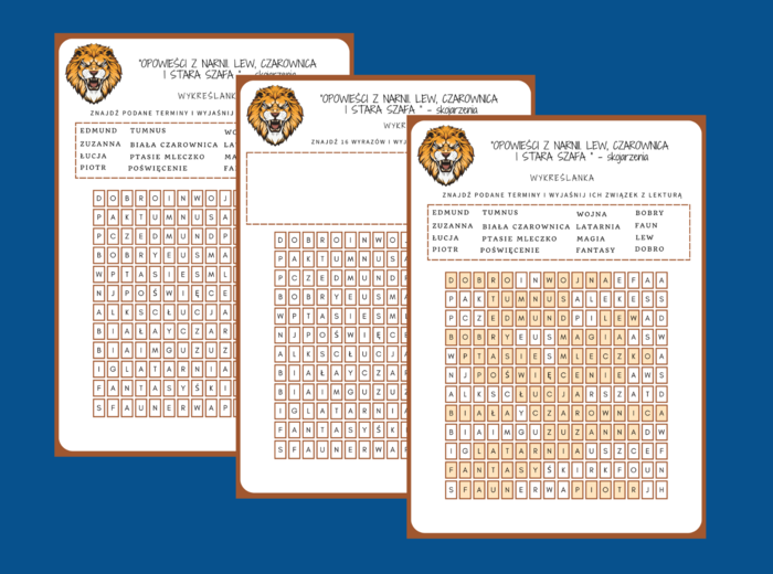 „OPOWIEŚCI Z NARNII. LEW, CZAROWNICA I STARA SZAFA” - wykreślanka