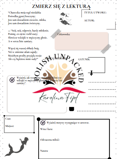 Zmierz się z lekturą "Świtezianka" Adama Mickiewicza