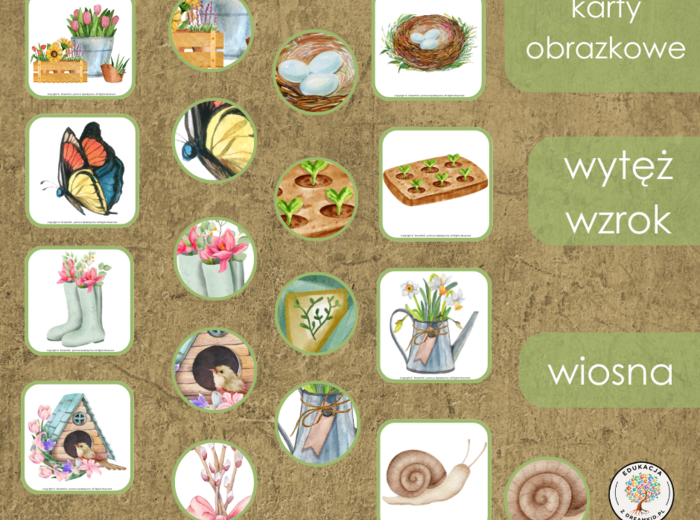 Gra - wytęż wzrok - wiosna