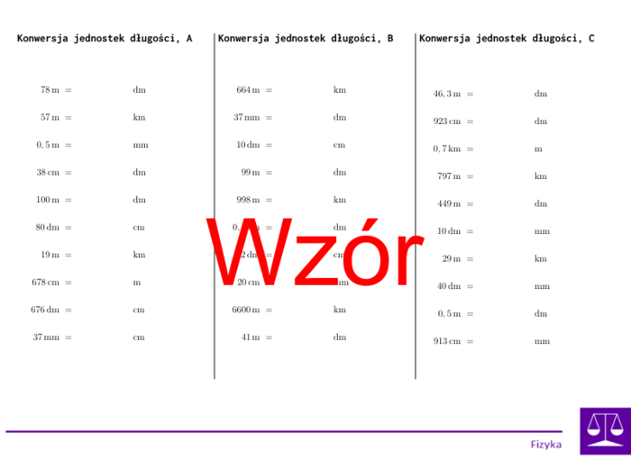 Przewody jednostek | fizyka | zestaw promocyjny
