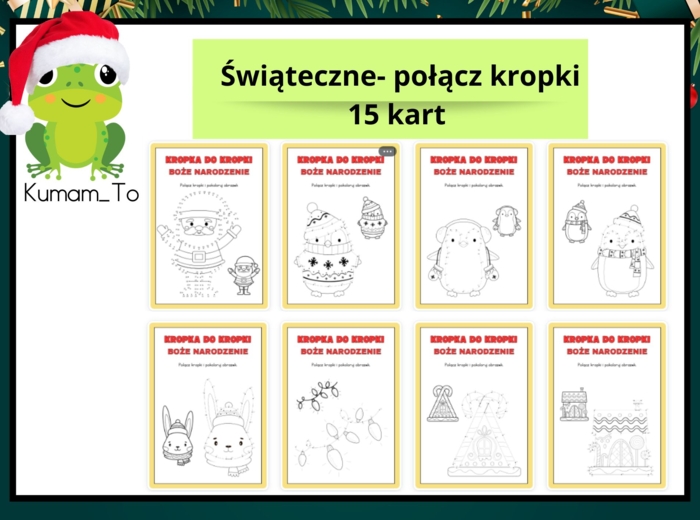 Połącz kropki- Boże Narodzenie