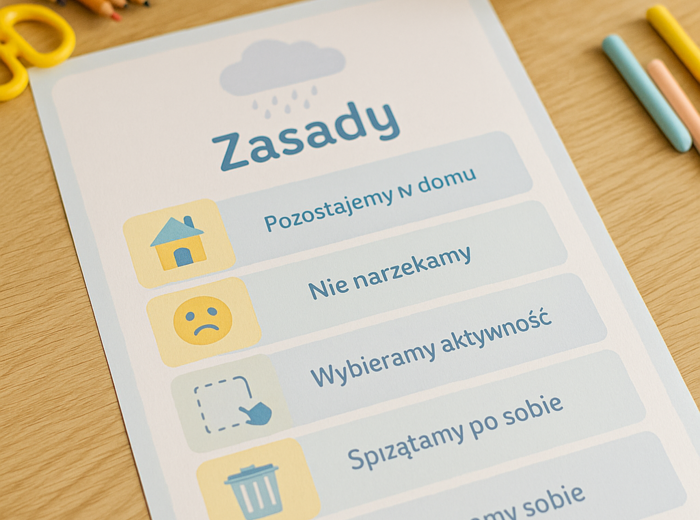 Deszczowy plan B. Plakat klasowy