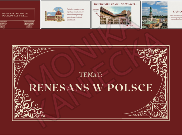 Renesans w Polsce - prezentacja historia klasa 6