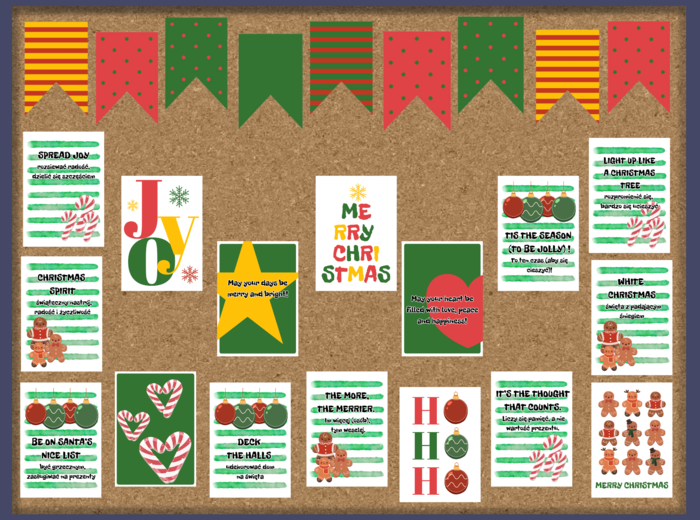 Świąteczna gazetka szkolna w języku angielskim
