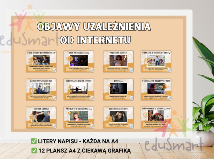 Gazetka Szkolna - Objawy uzależnienia od Internetu!