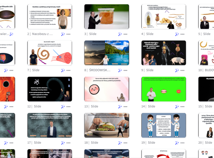 Prezentacja multimedialna w genial.ly „Nicienie-zwierzęta, które mają nitkowate ciało” – do edycji i pobrania – biologia klasa VI, dział II – temat 3