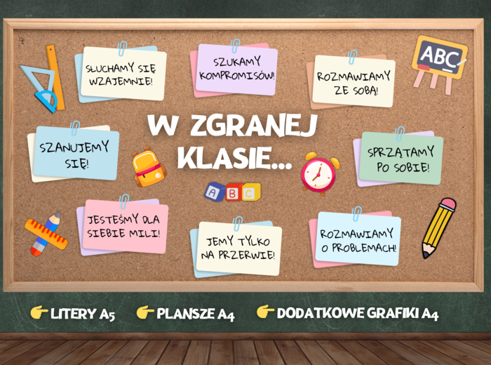 W ZGRANEJ KLASIE - ZASADY ZGRANEJ KLASY - GAZETKA/DEKORACJA
