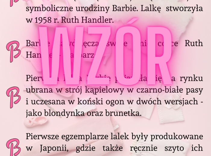 Dzień Barbie, Dzień Kobiet, 8 marca, 9 marca
