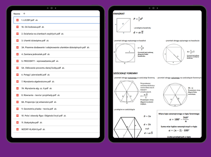 Notatki 8-klasisty - Matematyka