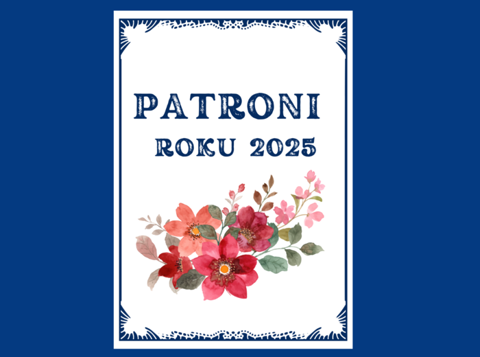 PATRONI ROKU 2025 – gazetka – biblioteka – język polski – 11 stron – wersja 3