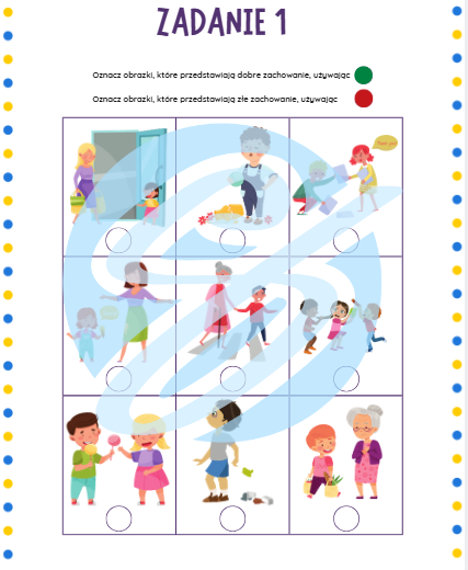 Zachowania - Dwie Karty Pracy dla Młodszych Uczniów | Idealna Pomoc dla Nauczycieli w Szkole Podstawowej