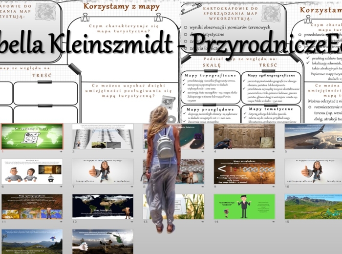 Minizestaw do tematu „Korzystamy z mapy” – sketchnotka + karta pracy w power point + prezentacja multimedialna w power point – Oblicza geografii I, poziom podstawowy, dla liceum ogólnokształcącego i technikum. Geografia I.
