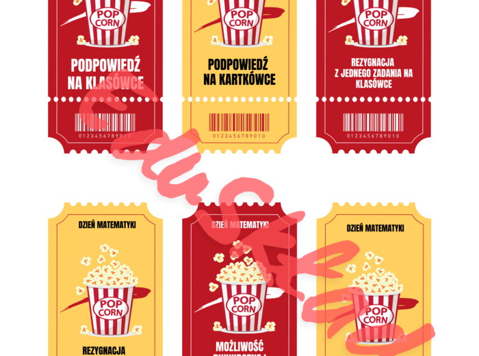🍿 POP-MATMA! Dzień Matematyki – plakat + pytania do kubeczka + kupony nagrody (kl. 4–8)