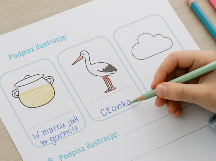 Karta pracy „Przysłowia marcowe”