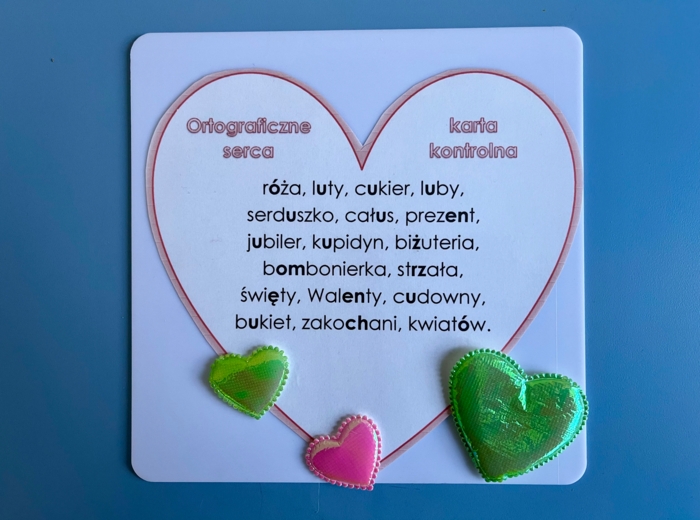 Ortografia - walentynki - puzzle