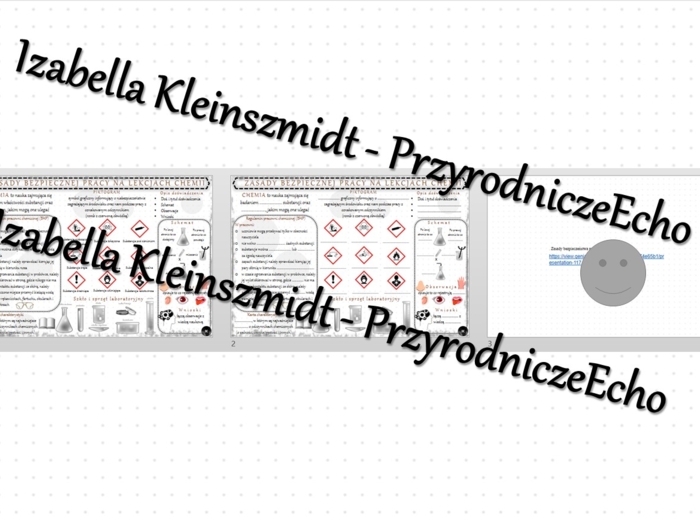 Minizestaw na temat „Zasady bezpieczeństwa na lekcjach chemii” – sketchnotka + karta pracy w power point + gratisowy link do prezentacji multimedialnej niekomercyjnej wykonanej w genial.ly do indywidualnego pobrania i użycia do celów niekomercyjnych. Che