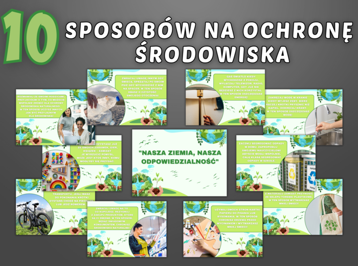10 SPOSOBÓW NA OCHRONĘ ŚRODOWISKA -Gazetka szkolna