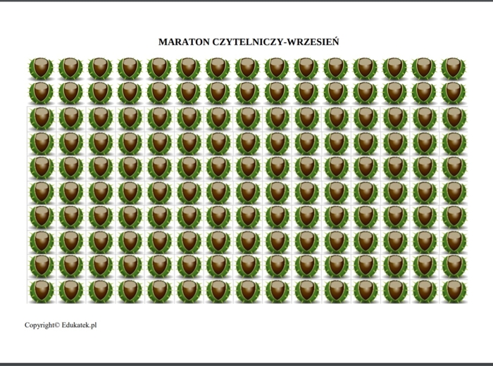 Maraton czytelniczy - zestaw na cały rok