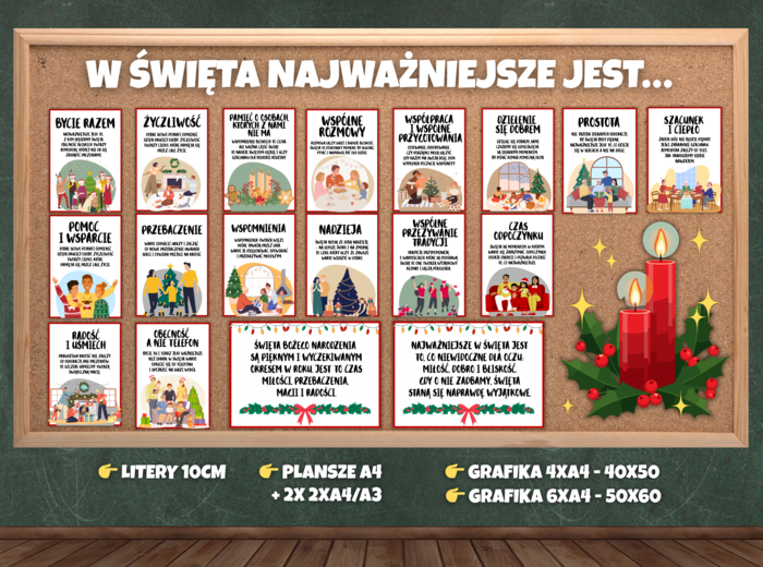 W ŚWIĘTA NAJWAŻNIEJSZE JEST... - gazetka edukacyjna, świąteczna