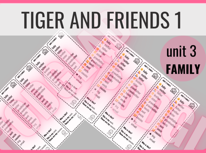 Tiger and Friends 1 unit 3 – zakładki do książki