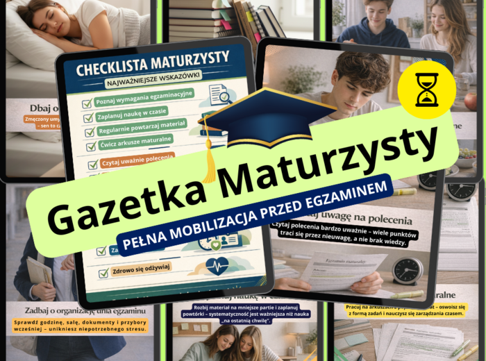 Checklista maturzysty – 13 plakatów z najważniejszymi wskazówkami przed maturą