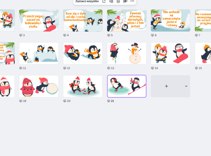 Zestaw dekoracyjny/ Zimowa gazetka - zasady bezpiecznych ferii, napis do ferii pozostało