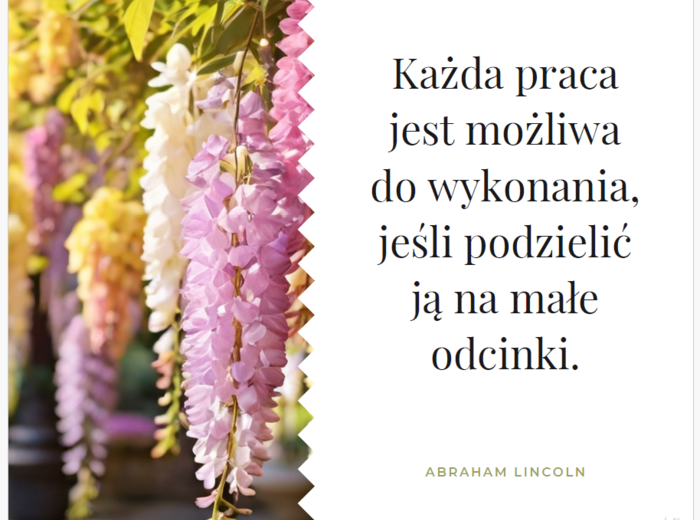 Gazetka polonistyczna - cytaty, dekoracja