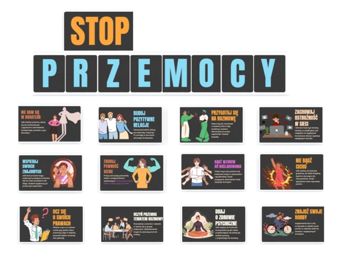 Gazetka szkolna - STOP PRZEMOCY! - Gazetka szkolna nt. agresji/przemocy wśród młodzieży