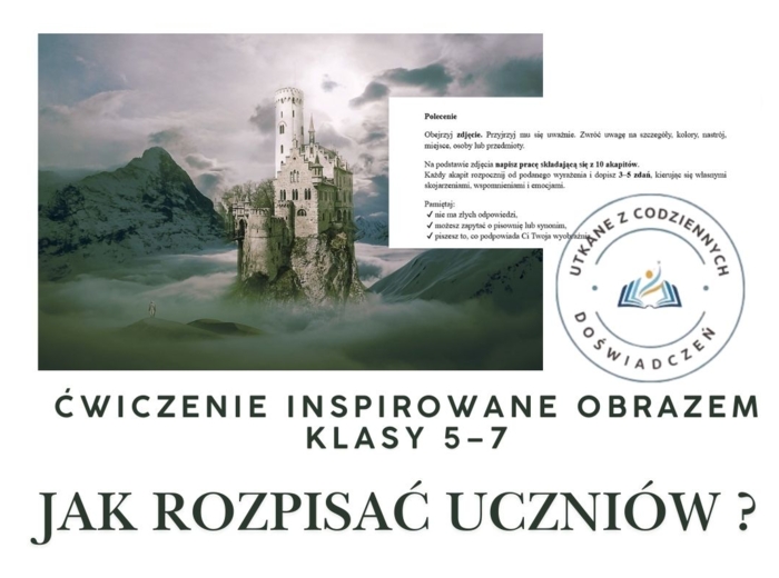 Ćwiczenie inspirowane obrazem – klasy 5–7, Z cyklu ,,Jak rozpisac uczniów?"