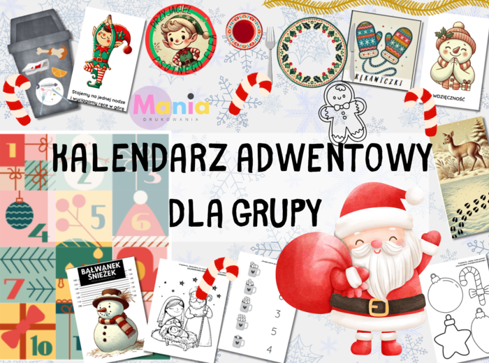 Kalendarz Adwentowy dla grupy przedszkolnej