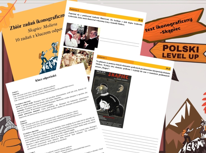 Test ikonograficzny_Skąpiec (10 zadań z kluczem odpowiedzi)_Polski Level Up