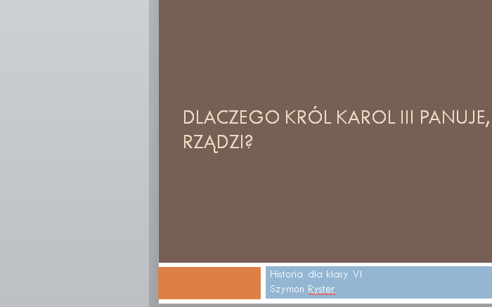 Parlamentaryzm w Anglii - prezentacja