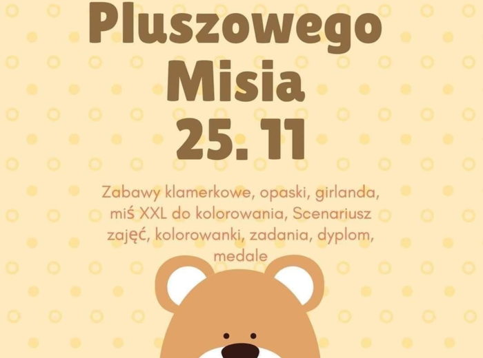 DZIEŃ PLUSZOWEGO MISIA DUŻY ZESTAW